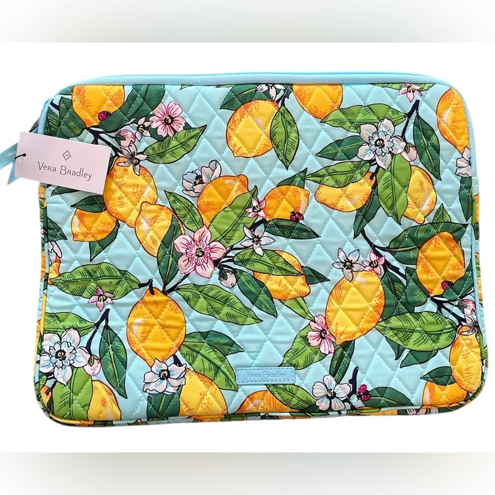Vera Bradley Laptop Sleeve Lemon Grove